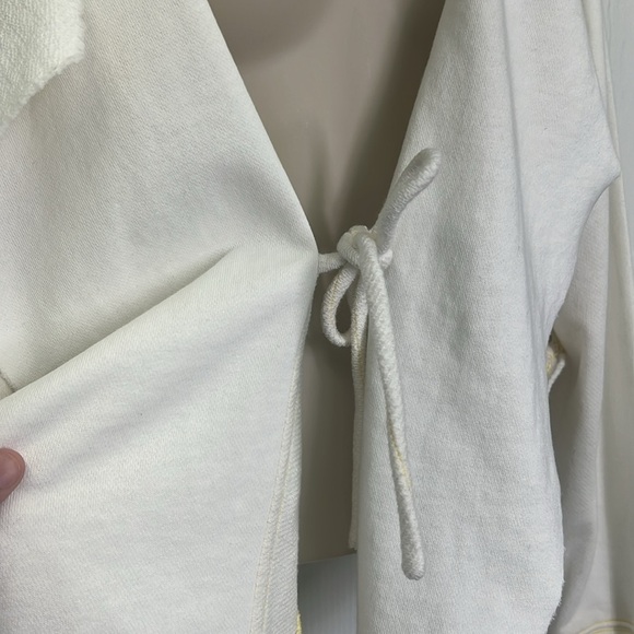 Free People - Lost Cause Cream And Yellow Crochet Design Cardigan Size Medium - Picture 7 of 15